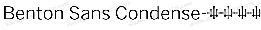 Benton Sans Condense字体转换